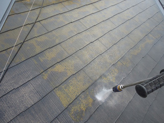 千葉県　船橋市　屋根の高圧洗浄